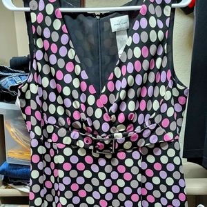 Emma James spring/ summer bright colored polkadot dress